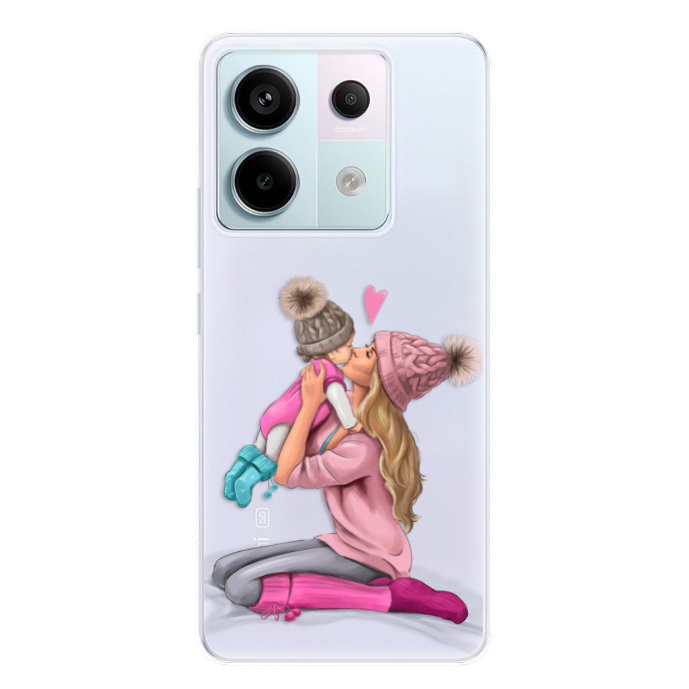 Odolné silikónové puzdro iSaprio - Kissing Mom - Blond and Girl - Xiaomi Redmi Note 13 Pro 5G / Poco X6 5G