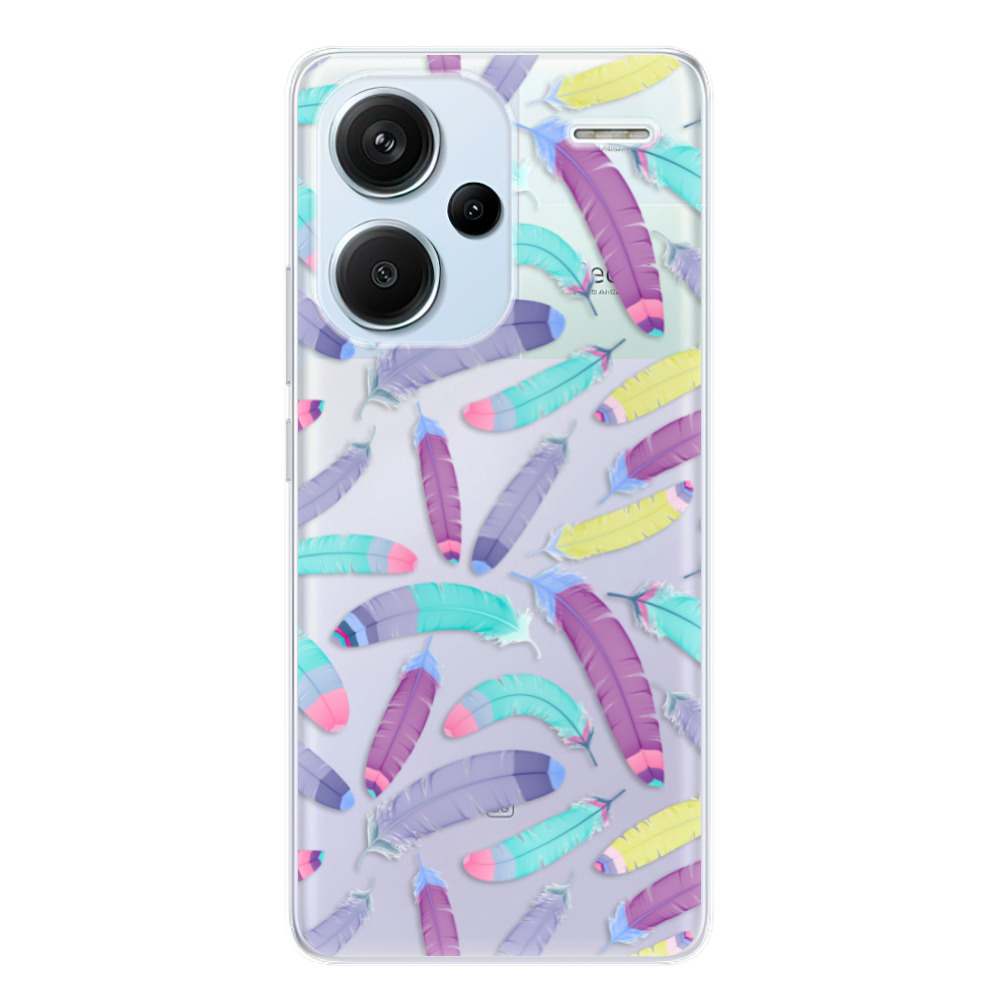 Odolné silikónové puzdro iSaprio - Feather Pattern 01 - Xiaomi Redmi Note 13 Pro+ 5G