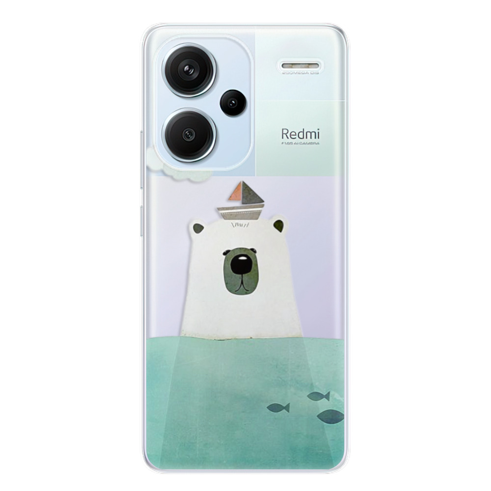 Odolné silikónové puzdro iSaprio - Bear With Boat - Xiaomi Redmi Note 13 Pro+ 5G