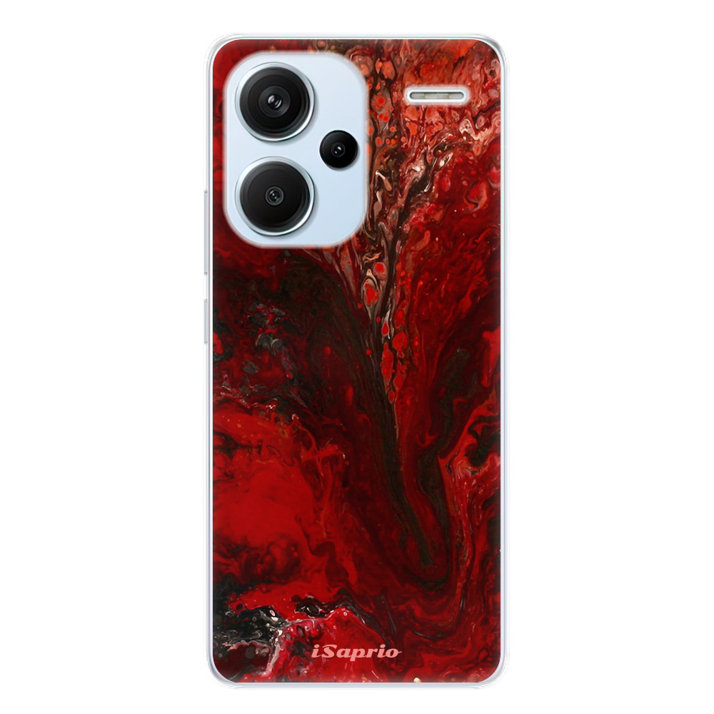 Odolné silikónové puzdro iSaprio - RedMarble 17 - Xiaomi Redmi Note 13 Pro+ 5G