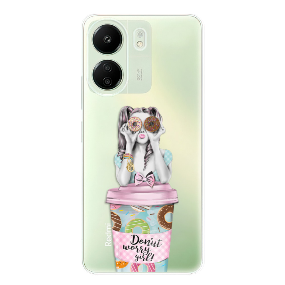 Odolné silikónové puzdro iSaprio - Donut Worry - Xiaomi Redmi 13C