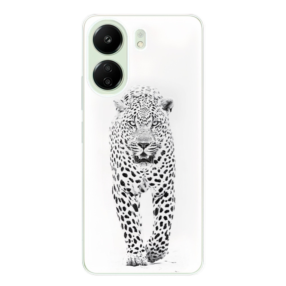 Odolné silikónové puzdro iSaprio - White Jaguar - Xiaomi Redmi 13C
