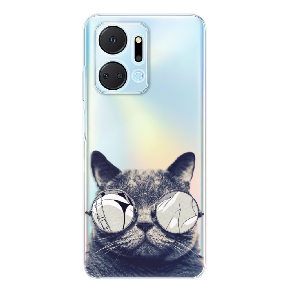 Odolné silikónové puzdro iSaprio - Crazy Cat 01 - Honor X7a