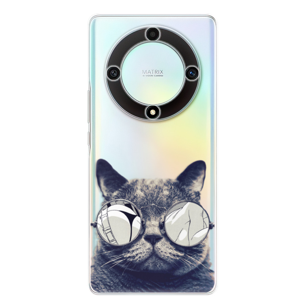 Odolné silikónové puzdro iSaprio - Crazy Cat 01 - Honor Magic5 Lite 5G