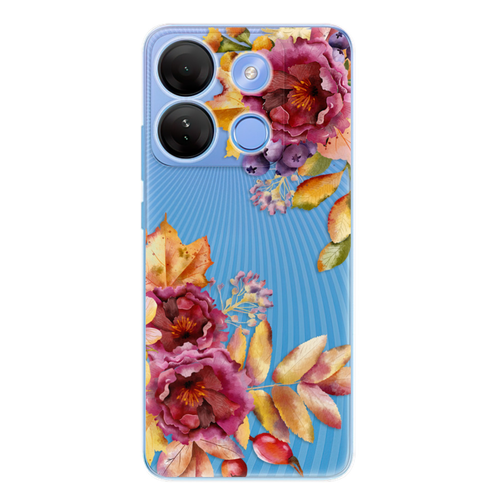 Odolné silikónové puzdro iSaprio - Fall Flowers - Infinix Smart 7