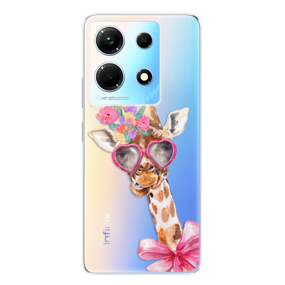 Odolné silikónové puzdro iSaprio - Lady Giraffe - Infinix Note 30