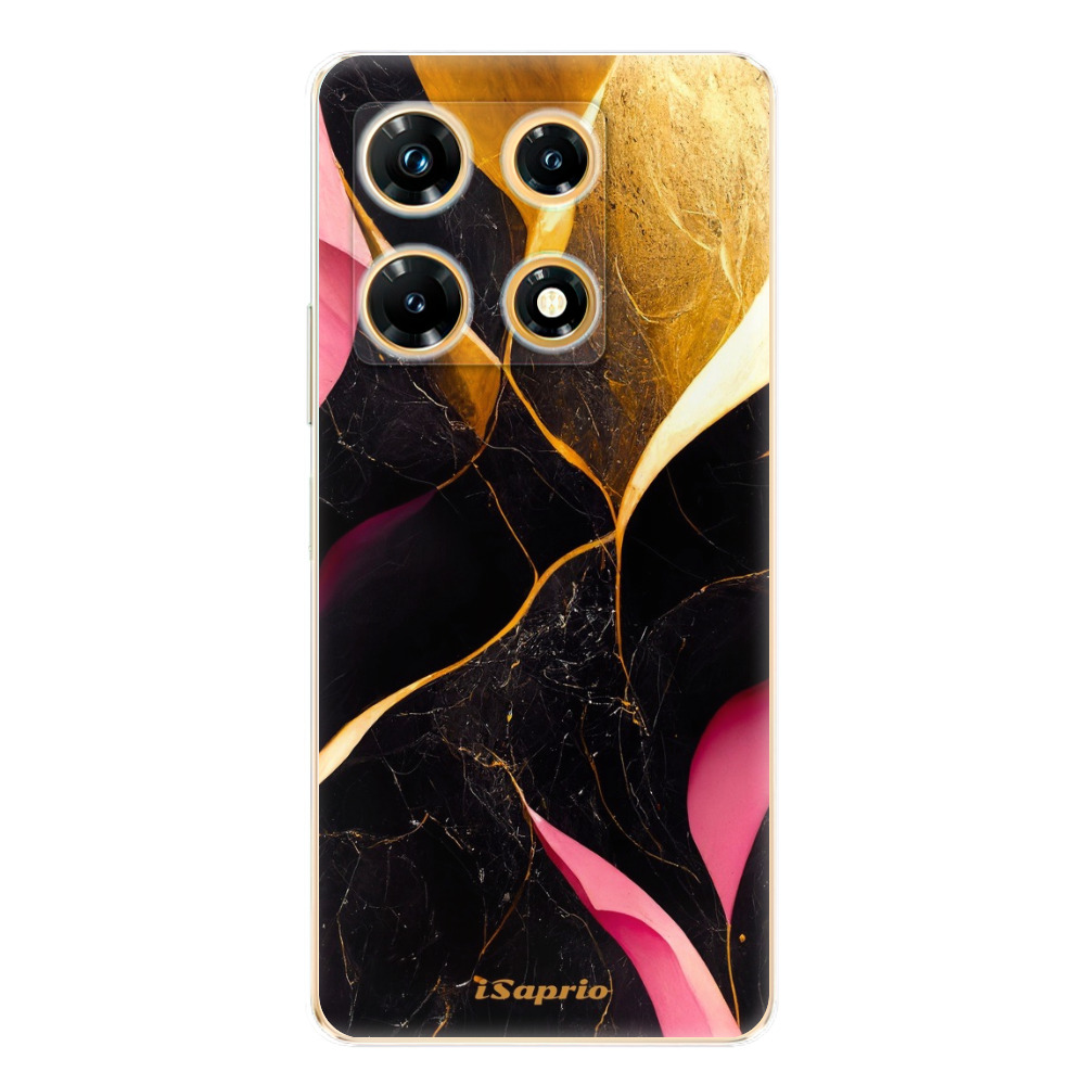 Odolné silikónové puzdro iSaprio - Gold Pink Marble - Infinix Note 30 PRO