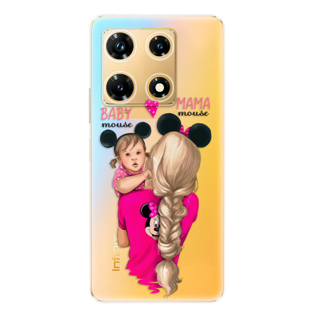 Odolné silikónové puzdro iSaprio - Mama Mouse Blond and Girl - Infinix Note 30 PRO