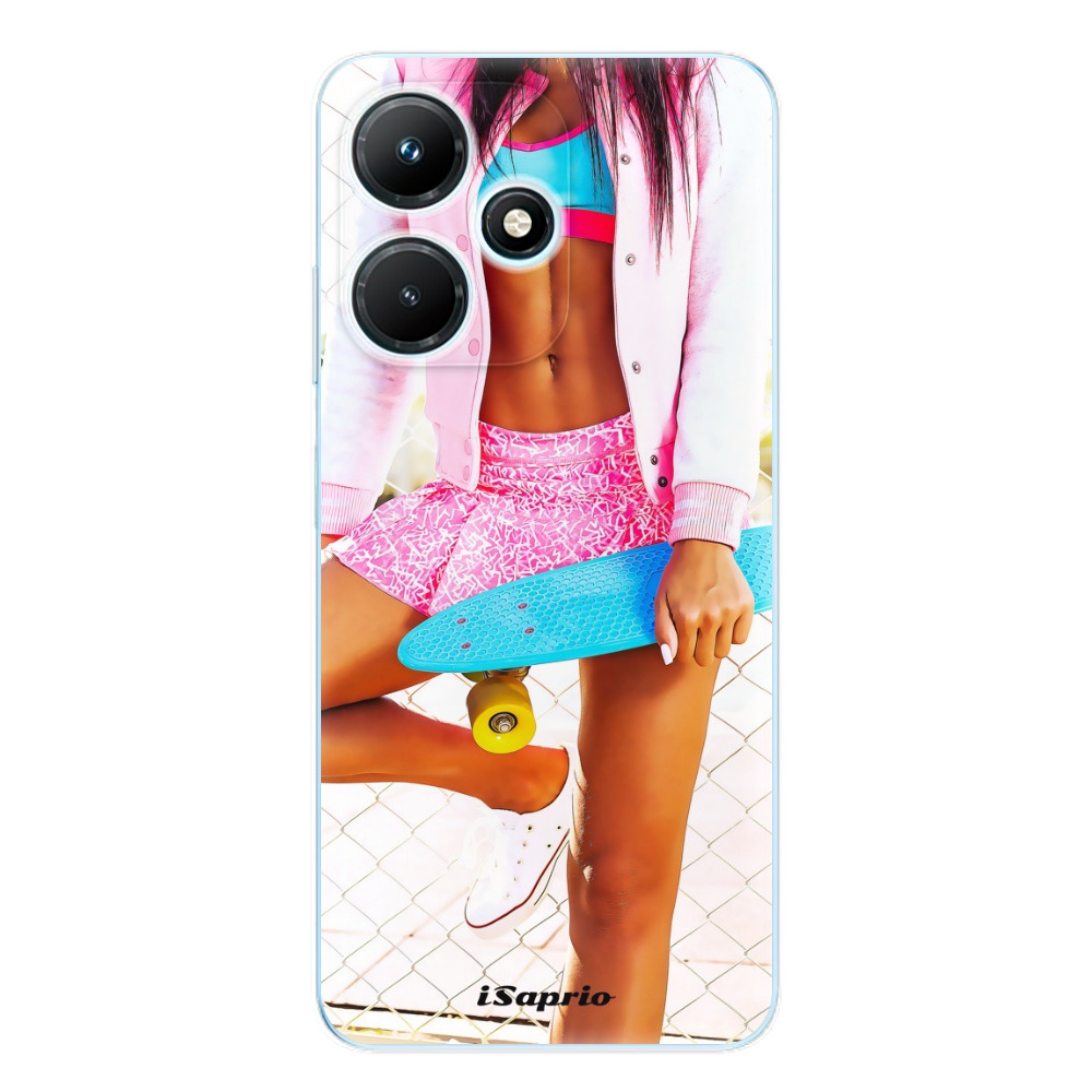 Odolné silikónové puzdro iSaprio - Skate girl 01 - Infinix Hot 30i