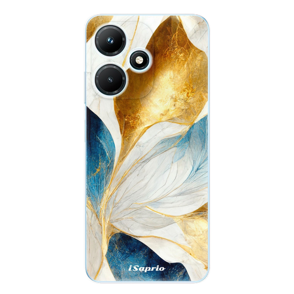 Odolné silikónové puzdro iSaprio - Blue Leaves - Infinix Hot 30i