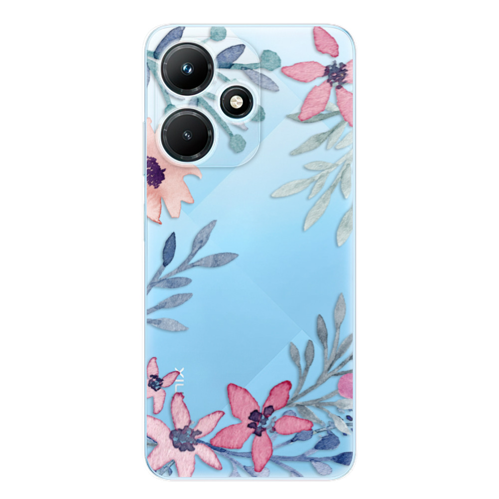 Odolné silikónové puzdro iSaprio - Leaves and Flowers - Infinix Hot 30i