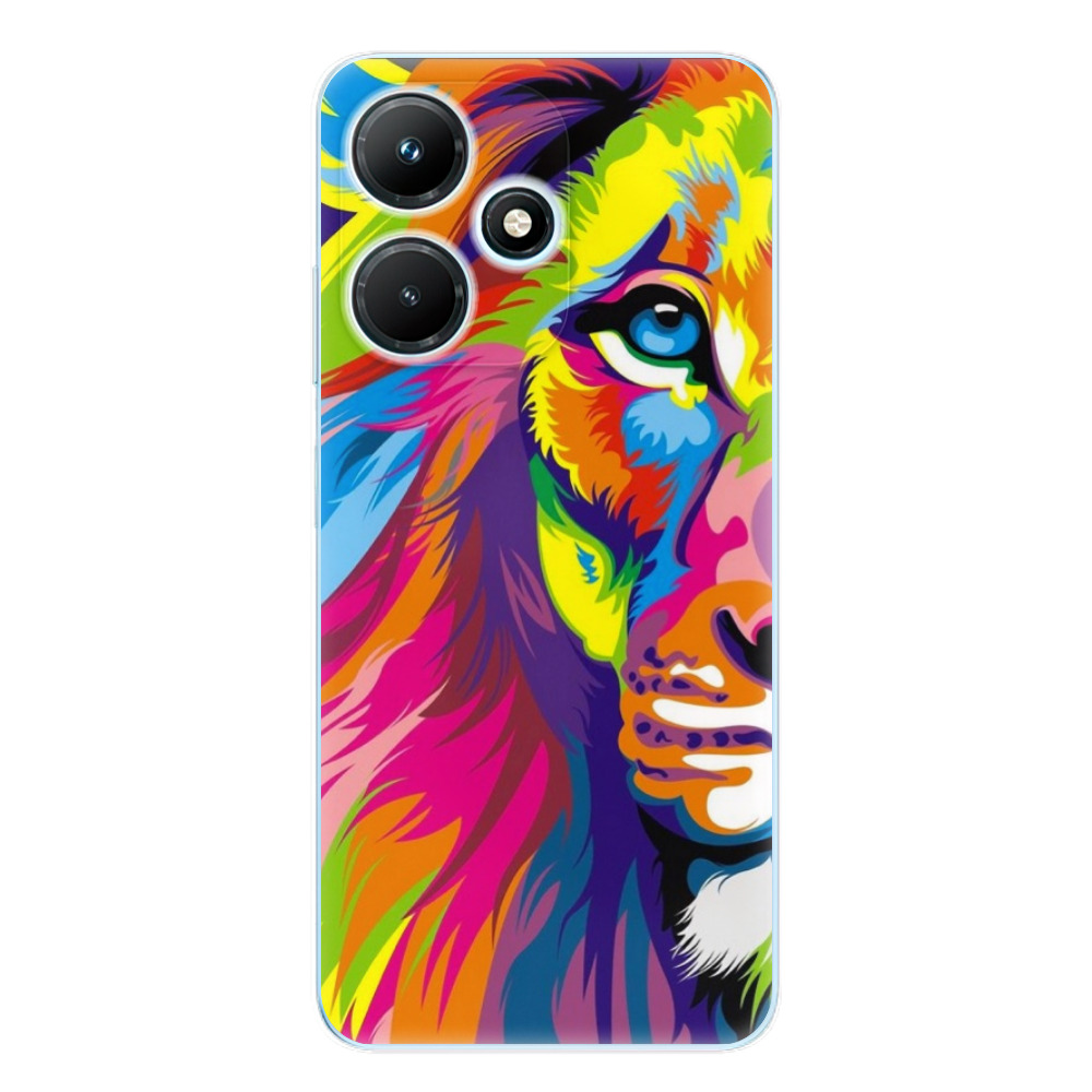 Odolné silikónové puzdro iSaprio - Rainbow Lion - Infinix Hot 30i