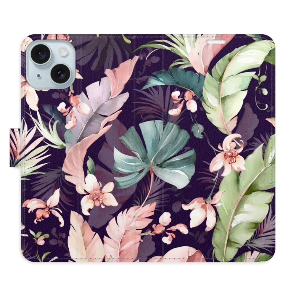 Flipové puzdro iSaprio - Flower Pattern 08 - iPhone 15 Plus