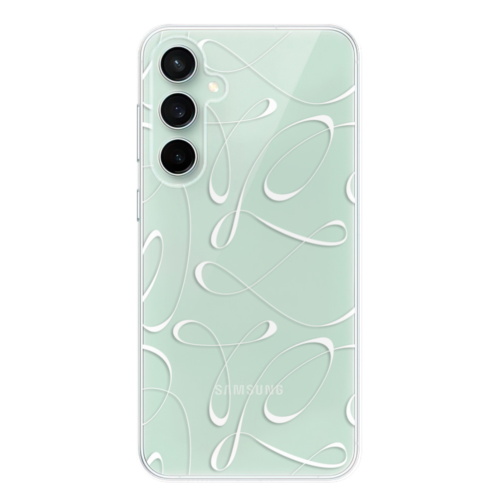 Odolné silikónové puzdro iSaprio - Fancy - white - Samsung Galaxy S23 FE
