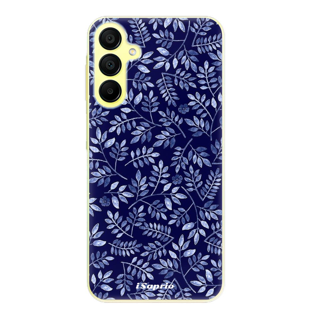 Odolné silikónové puzdro iSaprio - Blue Leaves 05 - Samsung Galaxy A15 / A15 5G