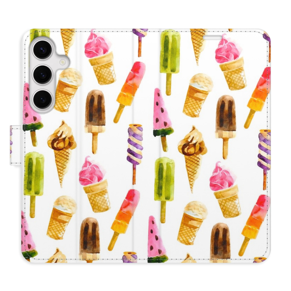 Flipové puzdro iSaprio - Ice Cream Pattern - Samsung Galaxy S24+