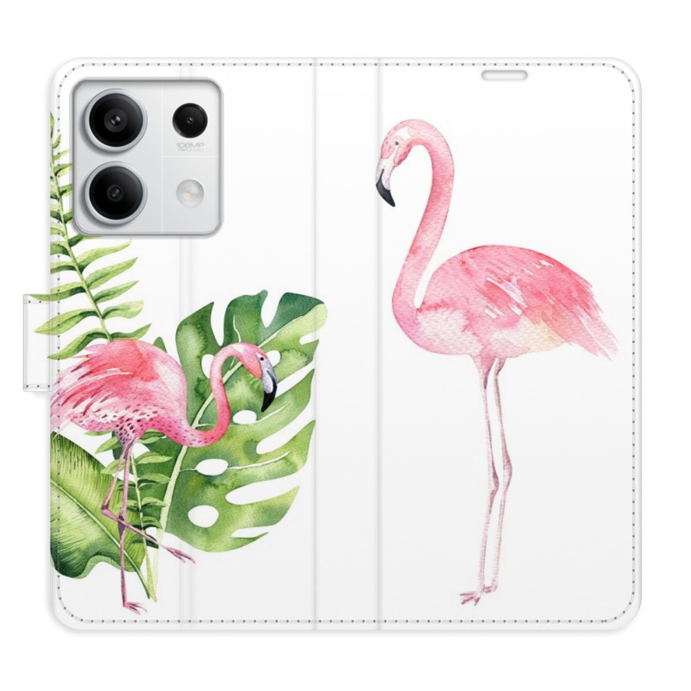 Flipové puzdro iSaprio - Flamingos - Xiaomi Redmi Note 13 5G