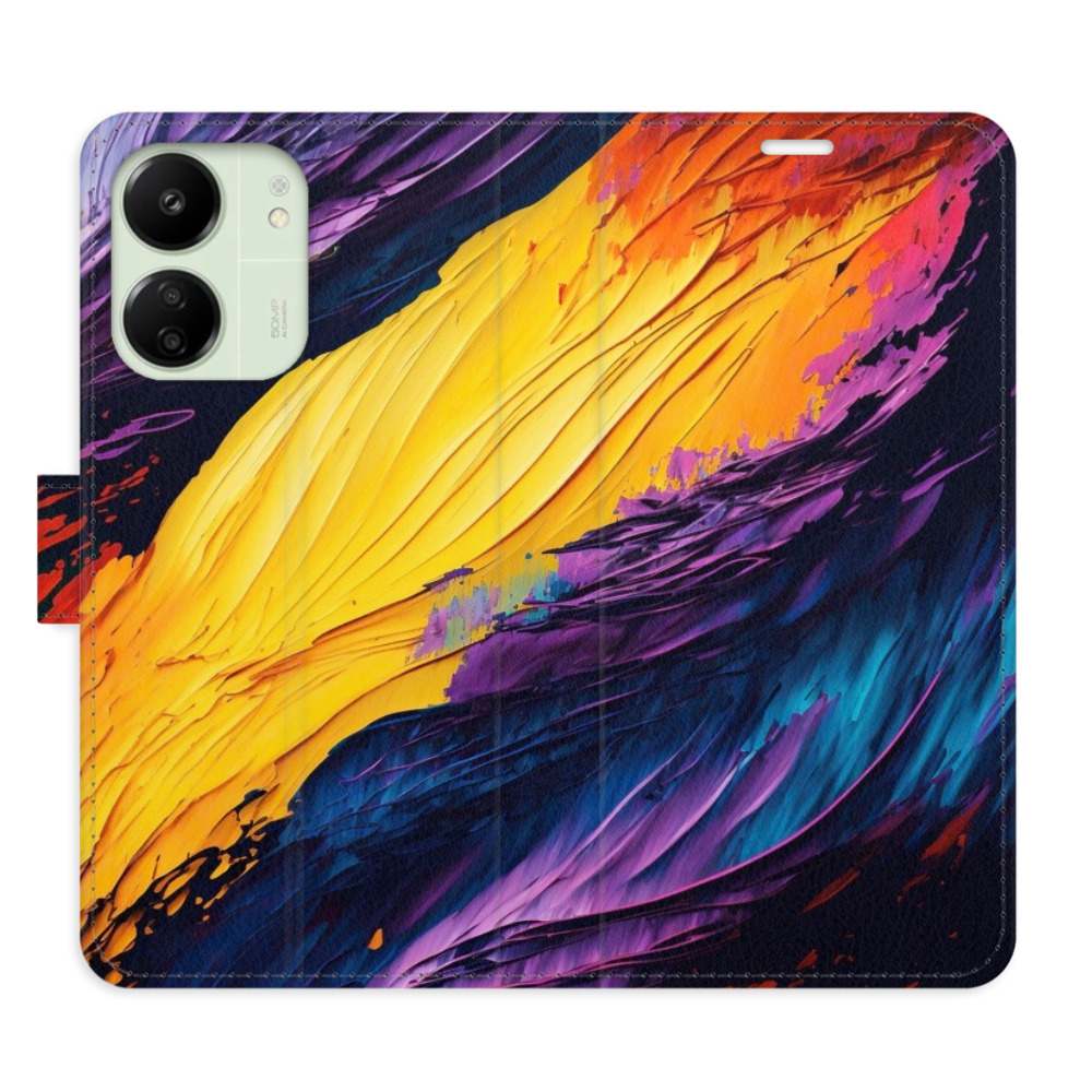 Flipové puzdro iSaprio - Fire Paint - Xiaomi Redmi 13C