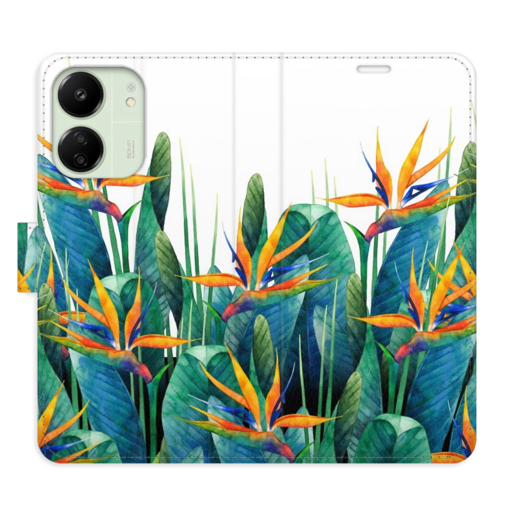 Flipové puzdro iSaprio - Exotic Flowers 02 - Xiaomi Redmi 13C