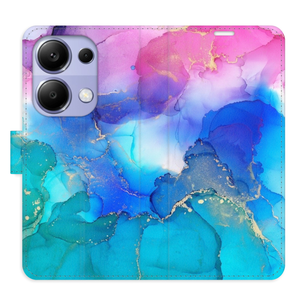 Flipové puzdro iSaprio - BluePink Paint - Xiaomi Redmi Note 13 Pro