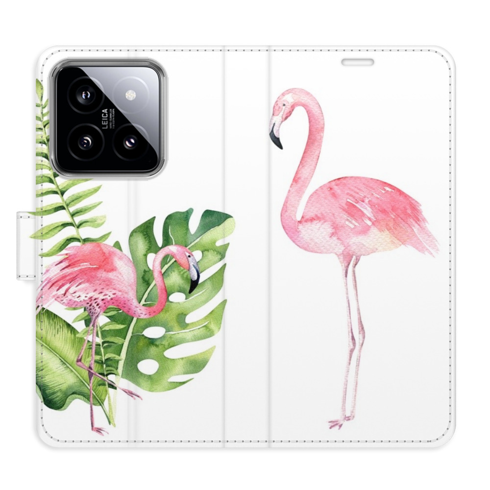Flipové puzdro iSaprio - Flamingos - Xiaomi 14