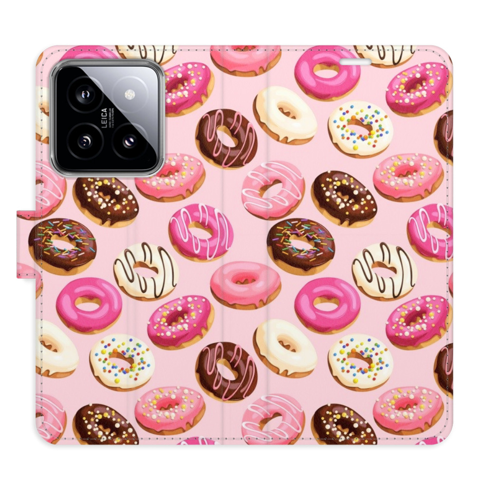 Flipové puzdro iSaprio - Donuts Pattern 03 - Xiaomi 14