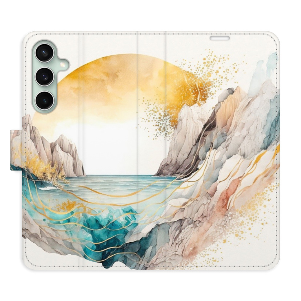 Flipové puzdro iSaprio - Winter in the Mountains - Samsung Galaxy S23 FE