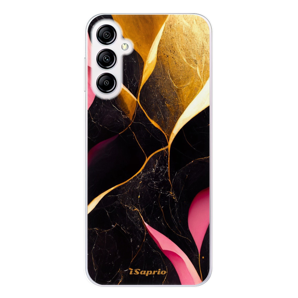 Odolné silikónové puzdro iSaprio - Gold Pink Marble - Samsung Galaxy A14 / A14 5G