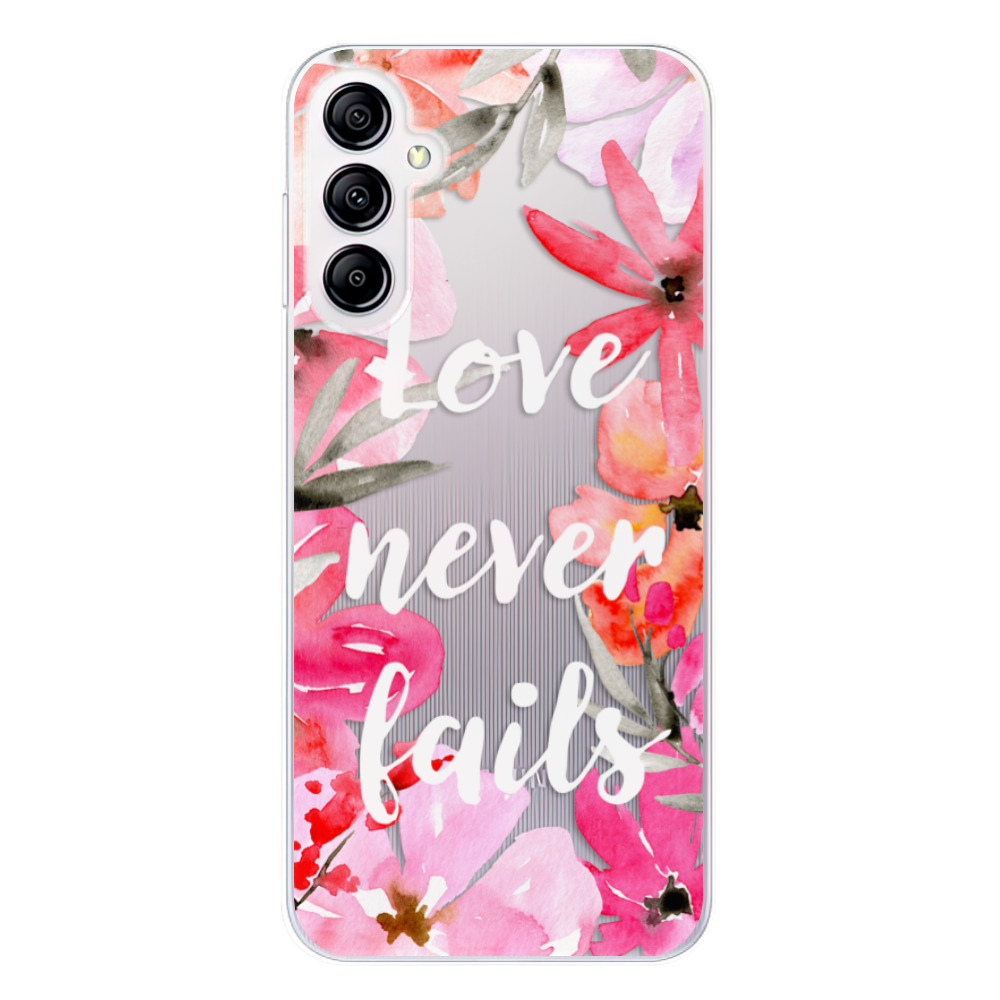 Odolné silikónové puzdro iSaprio - Love Never Fails - Samsung Galaxy A14 / A14 5G