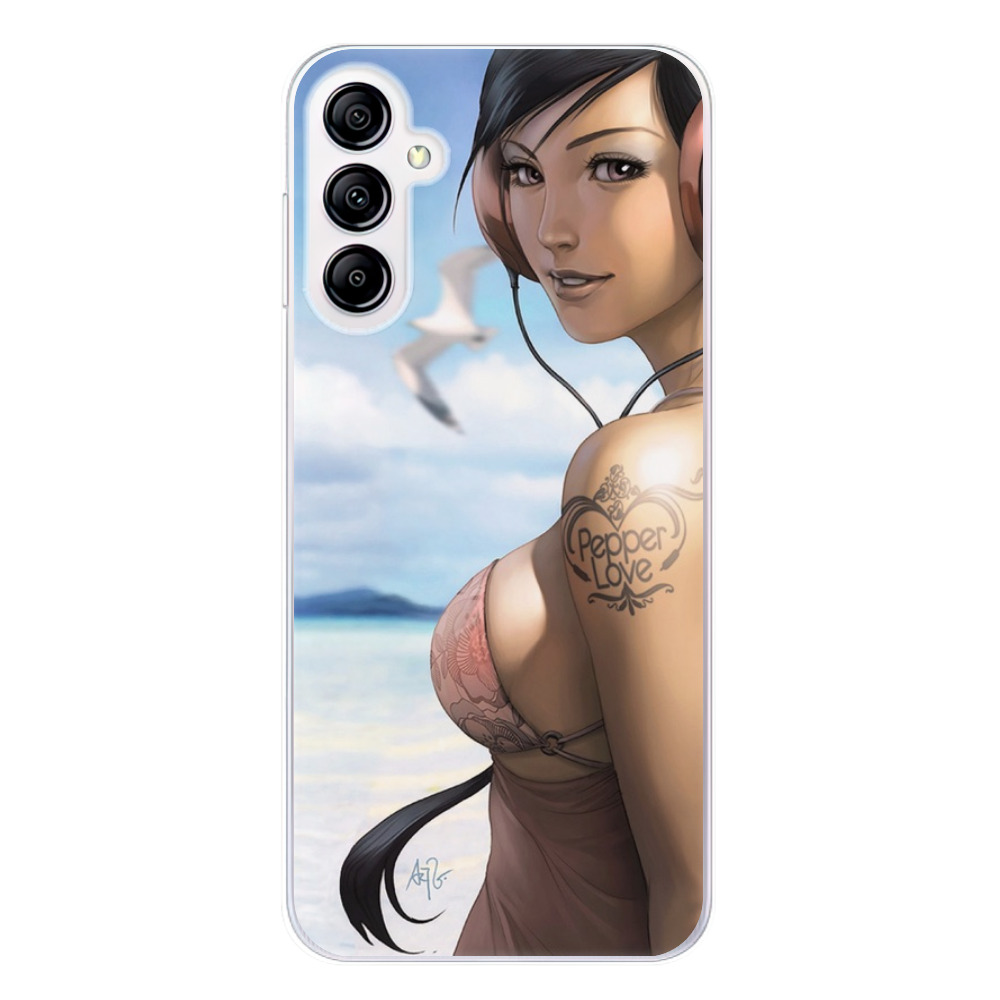 Odolné silikónové puzdro iSaprio - Girl 02 - Samsung Galaxy A14 / A14 5G