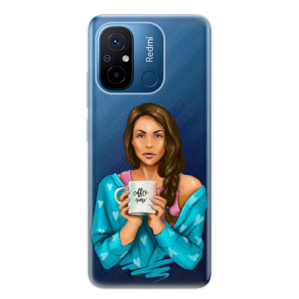 Odolné silikónové puzdro iSaprio - Coffe Now - Brunette - Xiaomi Redmi 12C