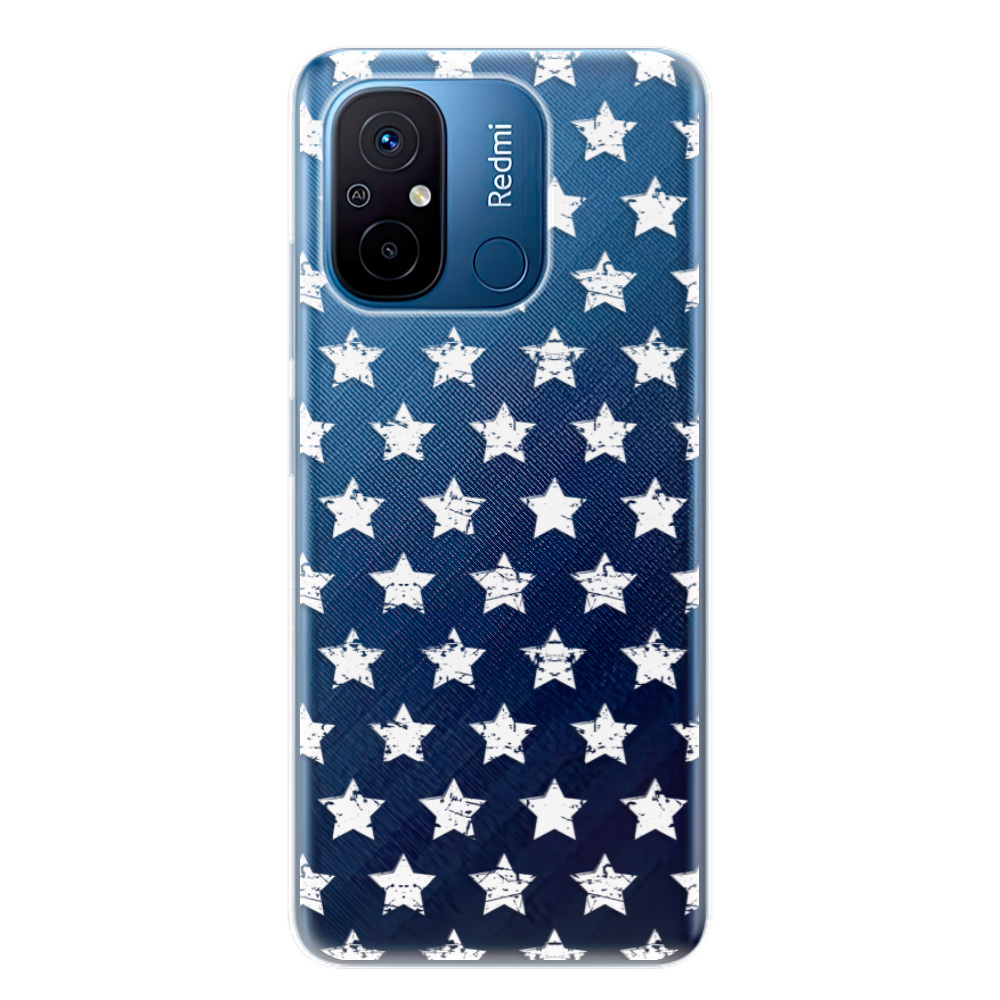 Odolné silikónové puzdro iSaprio - Stars Pattern - white - Xiaomi Redmi 12C
