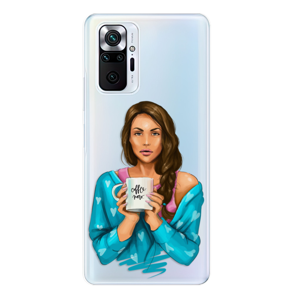 Odolné silikónové puzdro iSaprio - Coffe Now - Brunette - Xiaomi Redmi Note 10 Pro