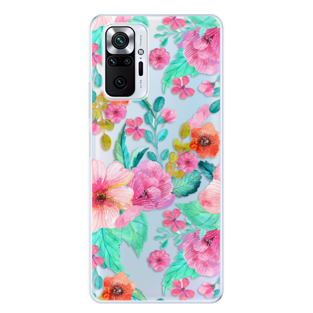 Odolné silikónové puzdro iSaprio - Flower Pattern 01 - Xiaomi Redmi Note 10 Pro