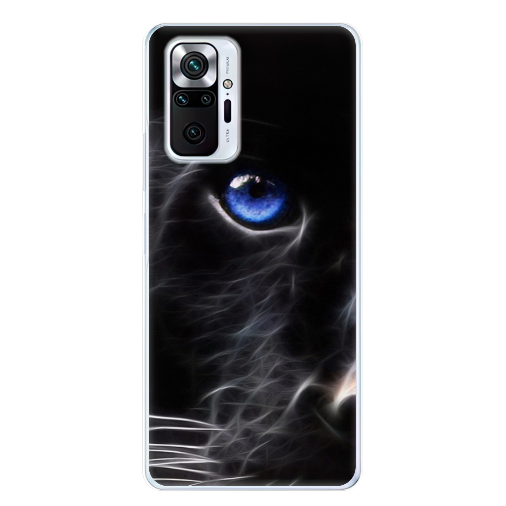 Odolné silikónové puzdro iSaprio - Black Puma - Xiaomi Redmi Note 10 Pro