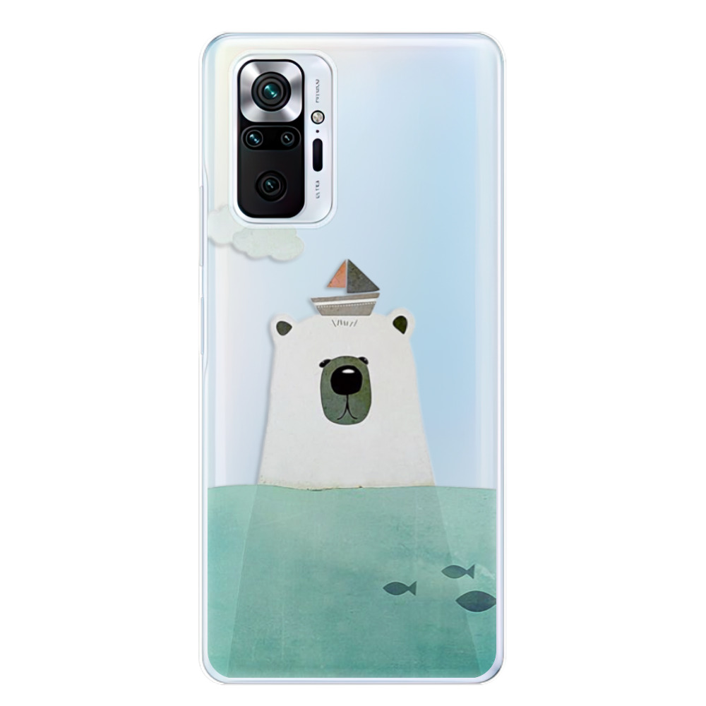 Odolné silikónové puzdro iSaprio - Bear With Boat - Xiaomi Redmi Note 10 Pro