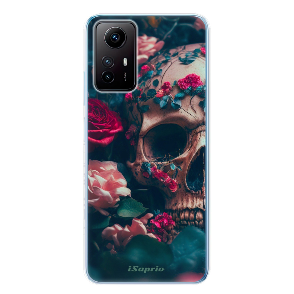 Odolné silikónové puzdro iSaprio - Skull in Roses - Xiaomi Redmi Note 12S