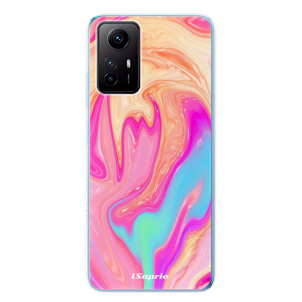 Odolné silikónové puzdro iSaprio - Orange Liquid - Xiaomi Redmi Note 12S