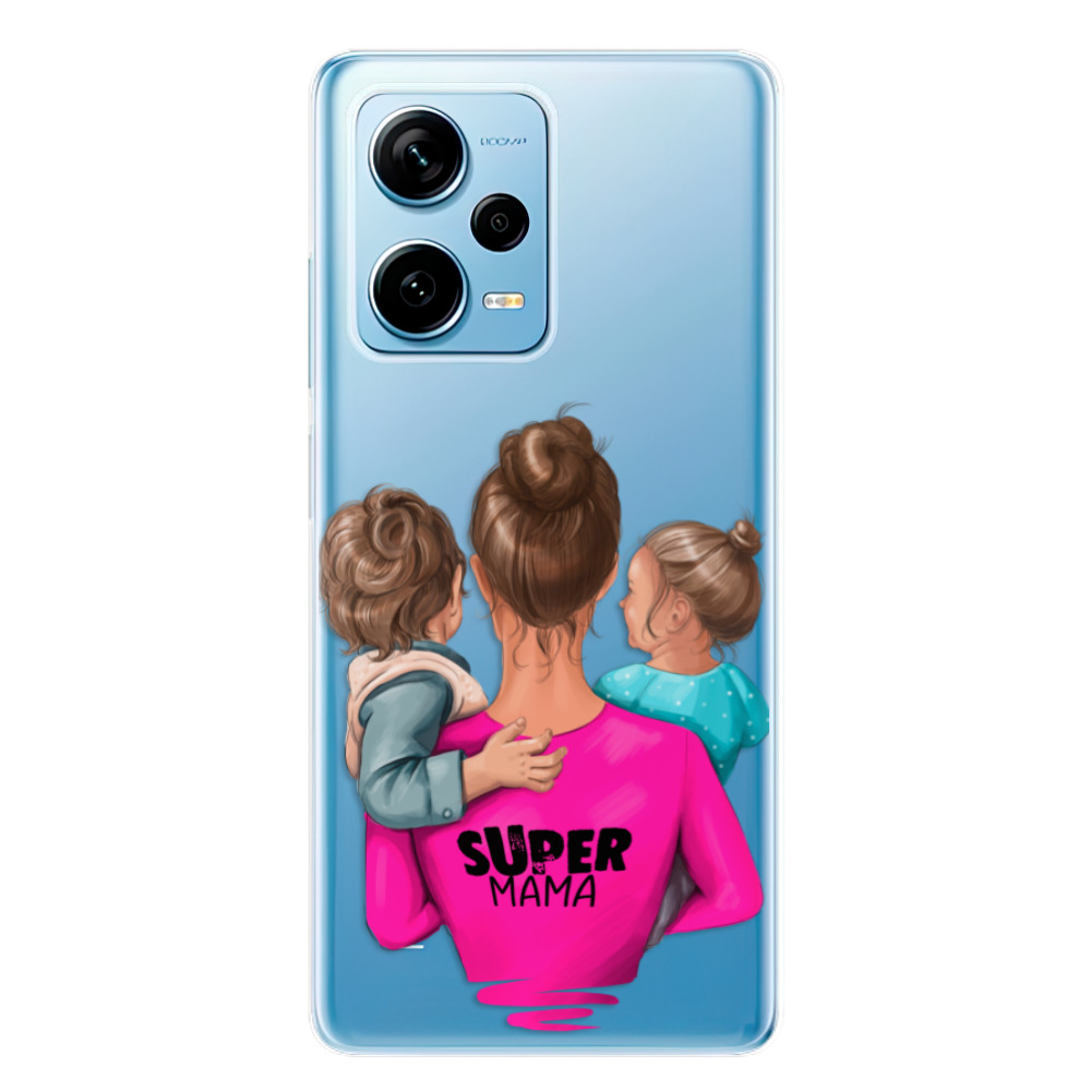 Odolné silikónové puzdro iSaprio - Super Mama - Boy and Girl - Xiaomi Redmi Note 12 Pro 5G / Poco X5 Pro 5G