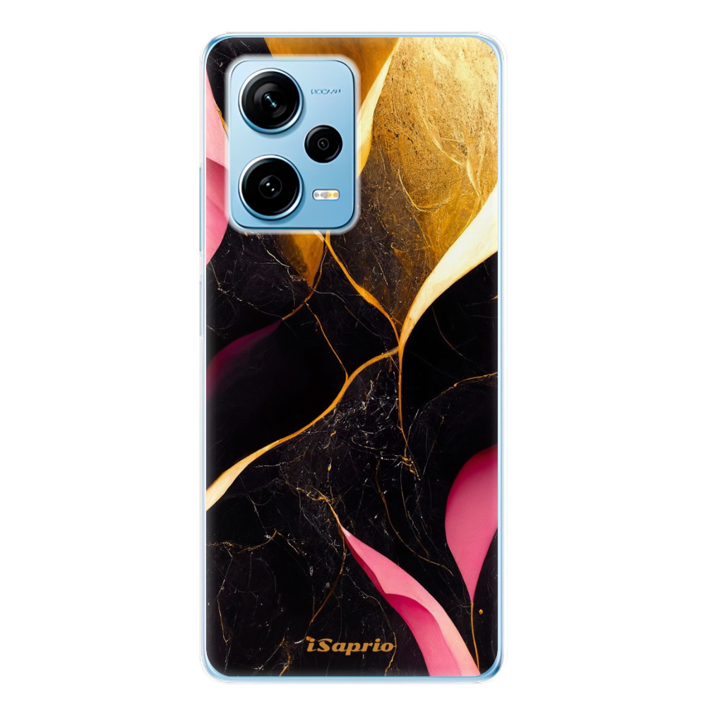 Odolné silikónové puzdro iSaprio - Gold Pink Marble - Xiaomi Redmi Note 12 Pro+ 5G