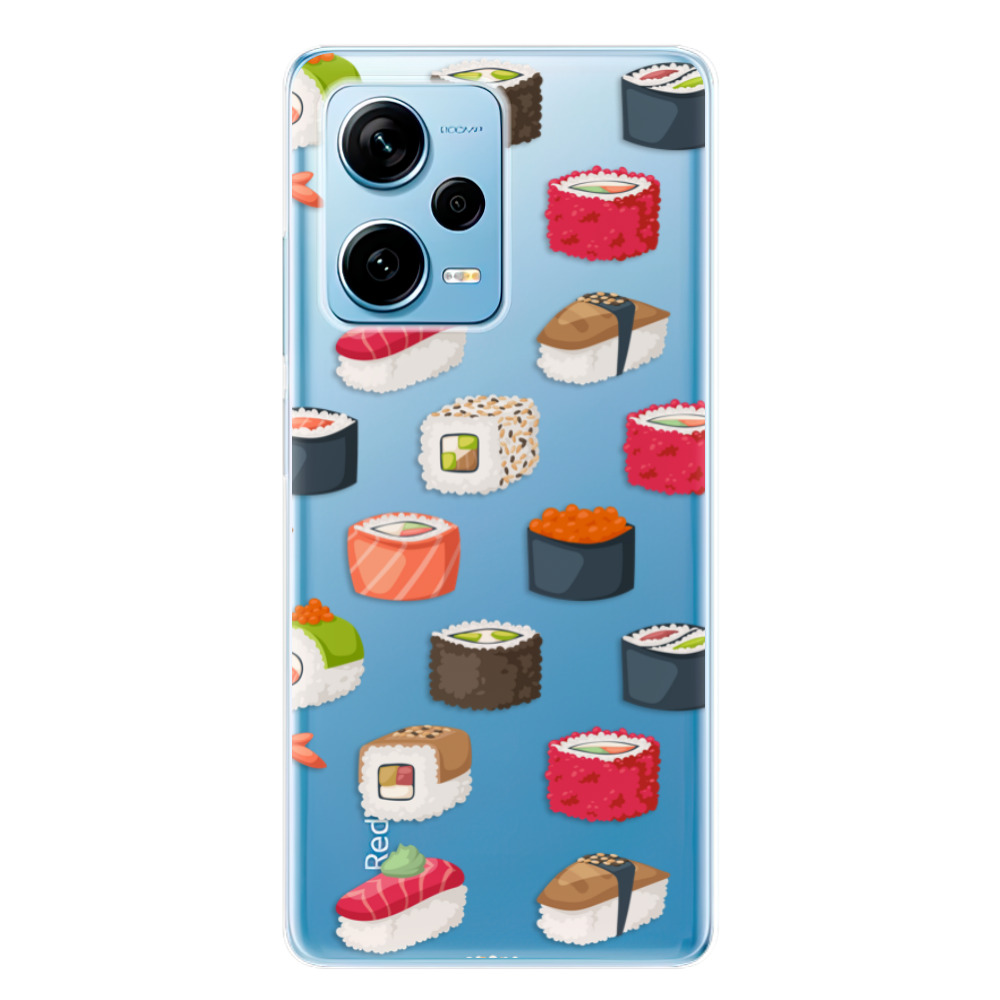 Odolné silikónové puzdro iSaprio - Sushi Pattern - Xiaomi Redmi Note 12 Pro+ 5G