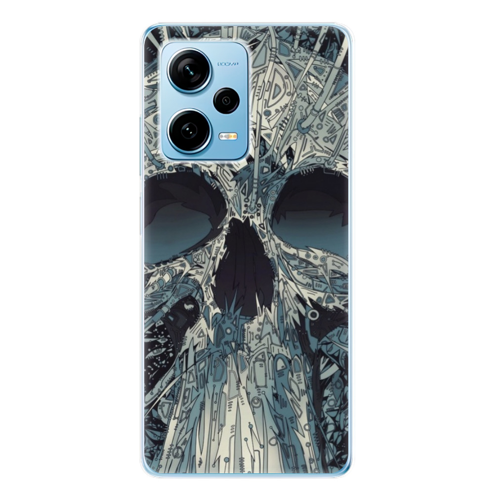 Odolné silikónové puzdro iSaprio - Abstract Skull - Xiaomi Redmi Note 12 Pro+ 5G