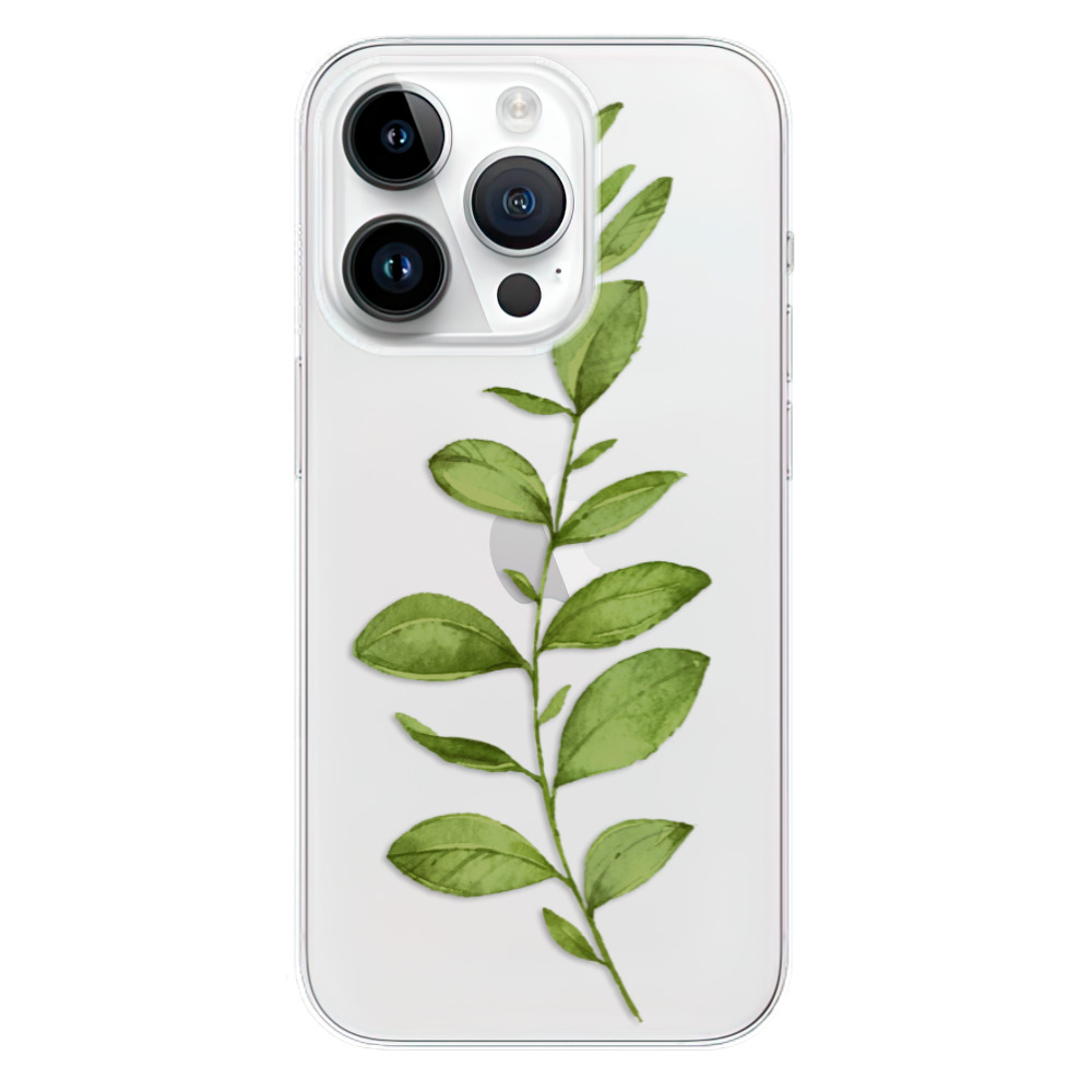 Odolné silikónové puzdro iSaprio - Green Plant 01 - iPhone 15 Pro