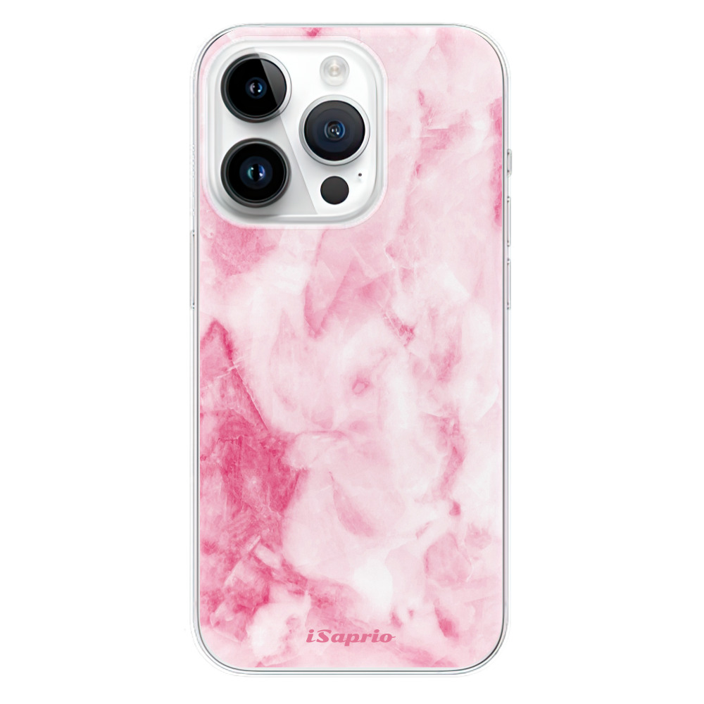 Odolné silikónové puzdro iSaprio - RoseMarble 16 - iPhone 15 Pro