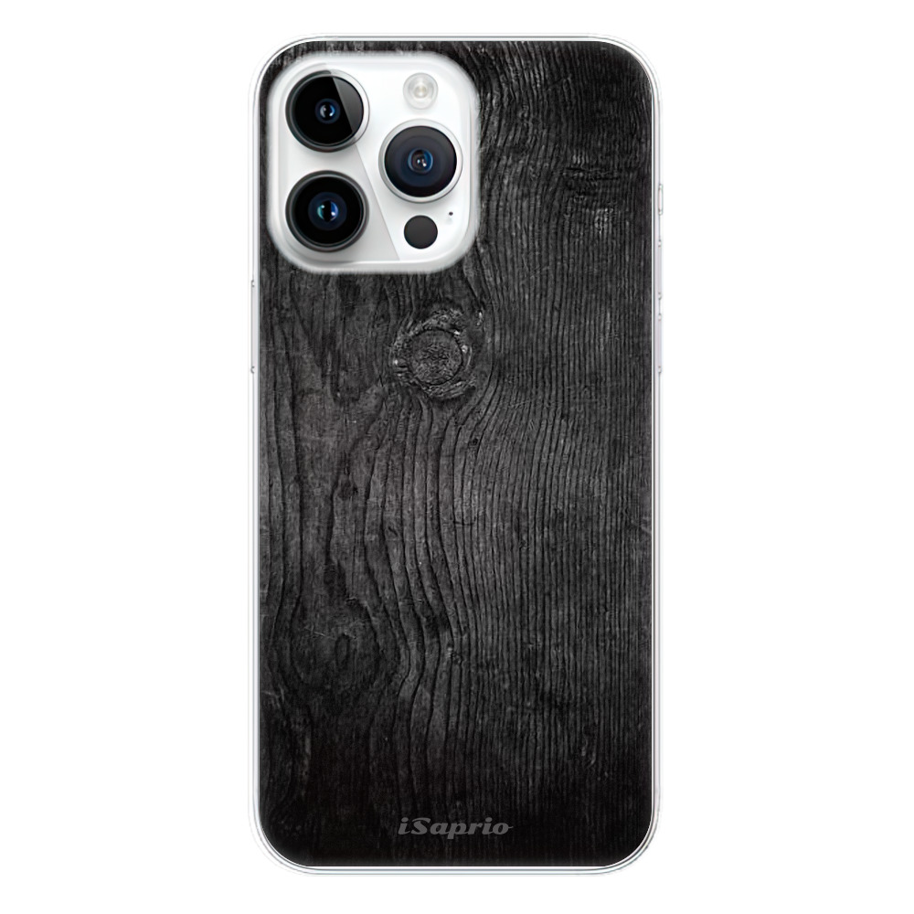 Odolné silikónové puzdro iSaprio - Black Wood 13 - iPhone 15 Pro Max
