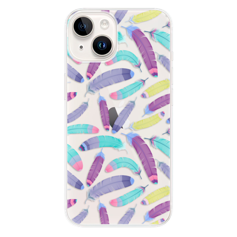 Odolné silikónové puzdro iSaprio - Feather Pattern 01 - iPhone 15 Plus