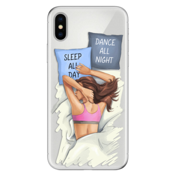 Odolné silikónové puzdro iSaprio - Dance and Sleep - iPhone X