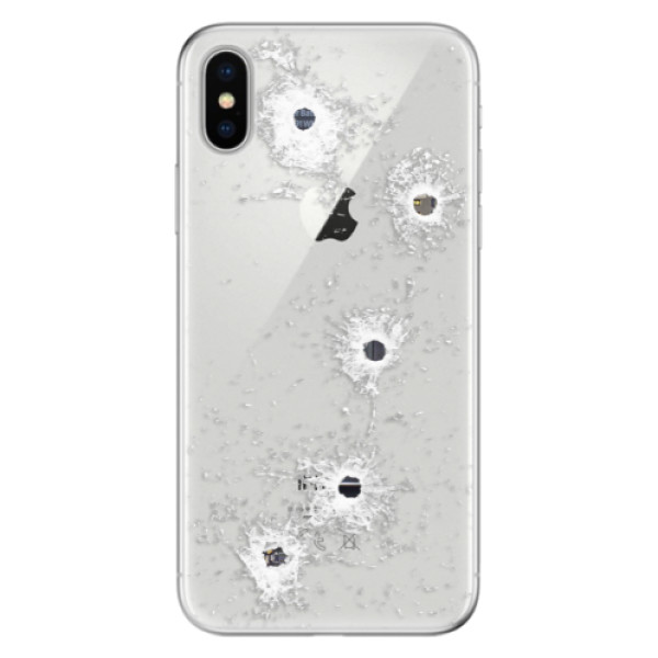 Odolné silikónové puzdro iSaprio - Gunshots - iPhone X