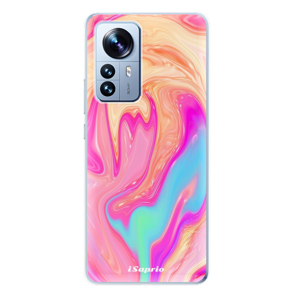 Odolné silikónové puzdro iSaprio - Orange Liquid - Xiaomi 12 Pro