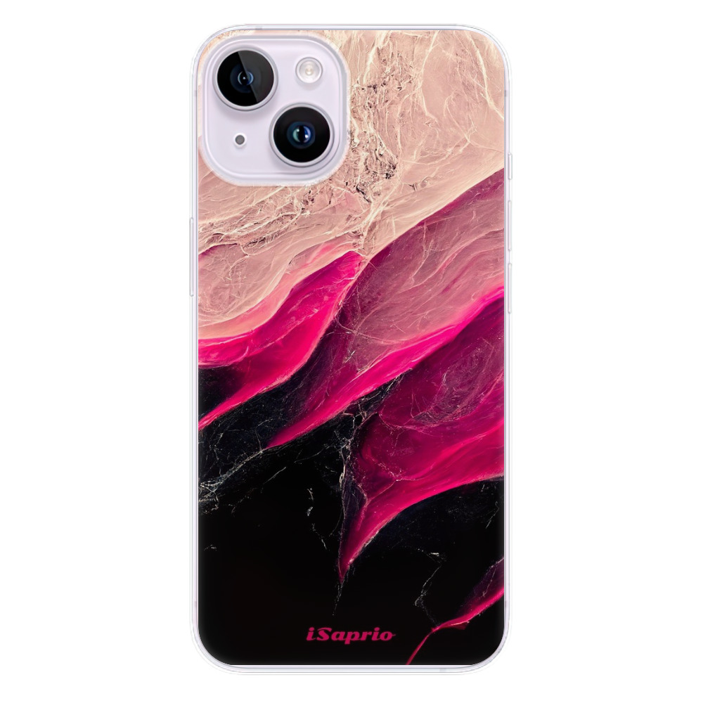 Odolné silikónové puzdro iSaprio - Black and Pink - iPhone 14